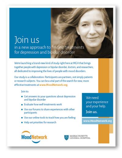 Flyer for a PCORI project using patient-centered communication services