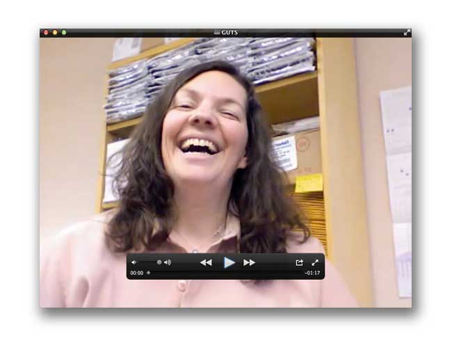Screen grab from Dr. Stacey Missmer's video for GUTS research participants
