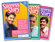 Image showing various posters designed for Dr. Glorian Sorensen's Mumbai tobacco cessation intervention